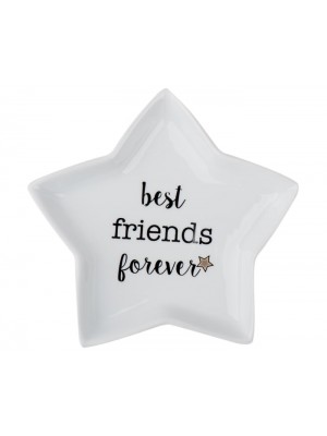 Десертная тарелка-звездочка "Best friends forever"